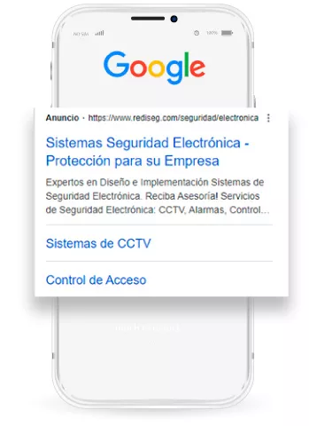 Imagen de la presentación de los anuncios de Búsqueda en Google - WebKreativo